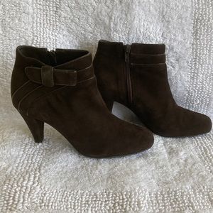 Michelle D Suede Leather Ankle Boots-6.5M